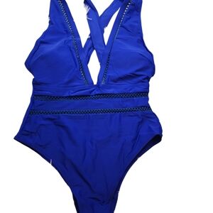 Elegant Blue Women's Swimsuit